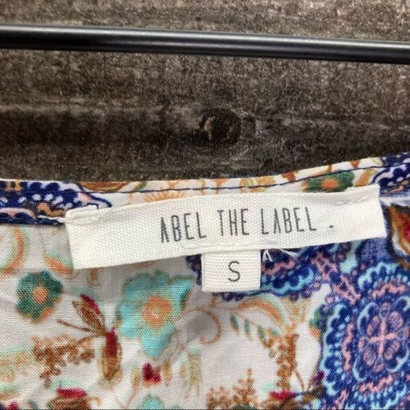 NWOT Abel The Label V-Neck Ruffle Boho Dress - Picture 11 of 13